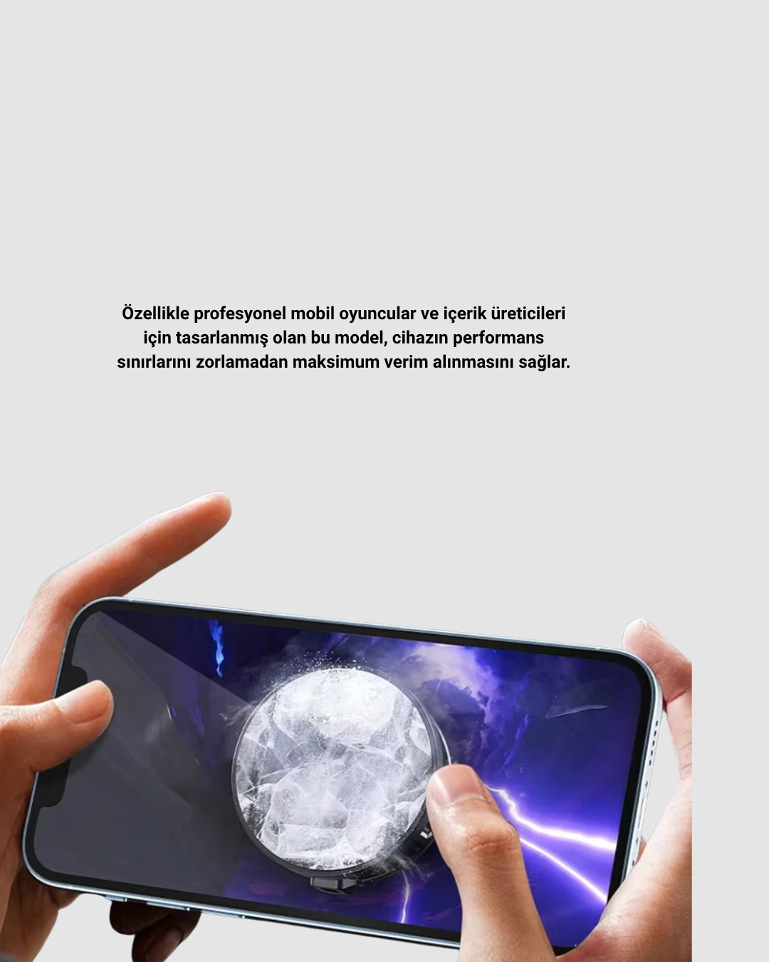 Mobil Oyun Telefon Sogutucusu Yari Iletken Hizli Sogutmali Ve Sessiz Fanli 368430057 Sw1080sh1350 700x875 Mobil Oyun Telefon Soğutucusu Yarı İletken Hızlı Soğutmalı ve Sessiz Fanlı najmaddin.com gelişmiş yarı iletken soğutma sistemiyle akıllı telefonların performansını maksimumda tutar.Yoğun işlem gücü gerektiren oyunlar ve uzun video kayıtları sırasında yalnızca birkaç saniye içinde soğutma etkisi sunar.Yarı iletken çip teknolojisi