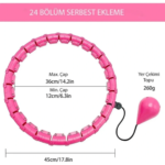 Pembe Hula Hoop Çember 24'lü Hulahoop