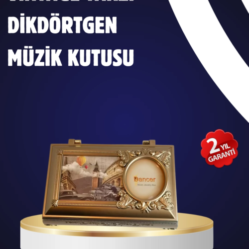 Piyano Tasarım Müzik Kutusu Balerin Figürü ve Takı Bölmeli