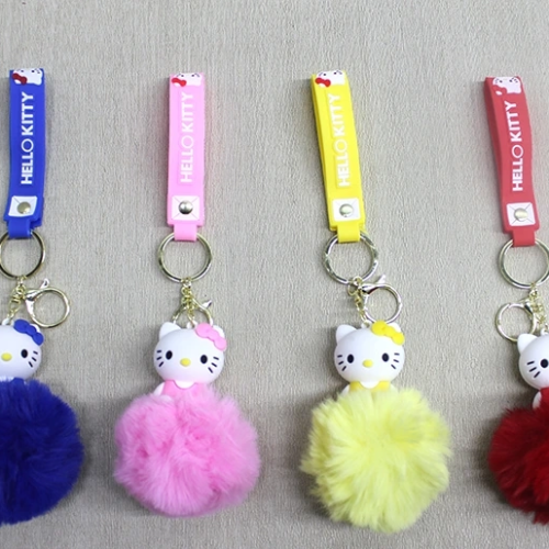 Ponponlu Hello Kitty Anahtarlık
