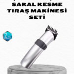 Profesyonel Şarjlı Saç ve Sakal Kesme Makinesi – Paslanmaz Çelik Bıçaklı