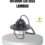 Retro Kamp Lambası Su Geçirmez Taşınabilir Gece Işığı Uzun Pil Ömürlü