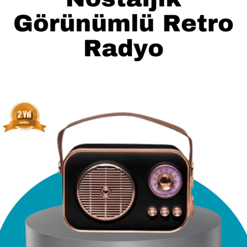 Retro Tarz Kablosuz Radyo – Bluetooth