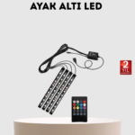 RGB Araç İçi LED Aydınlatma 12V 48 LED Müzik Kontrollü 4 Şerit Set