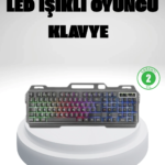 RGB Işıklı Oyuncu Klavye Mouse Seti – Türkçe Q