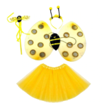 Sarı Renk Arı Kostüm Seti (Tütü