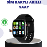 Sesli Arama Özellikli SIM Kartlı Siyah Akıllı Saat