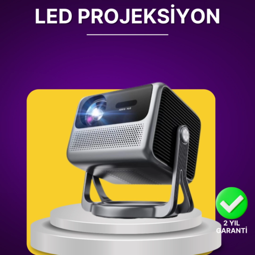 Smart Projector Android TV Ev Sinema Projeksiyonu
