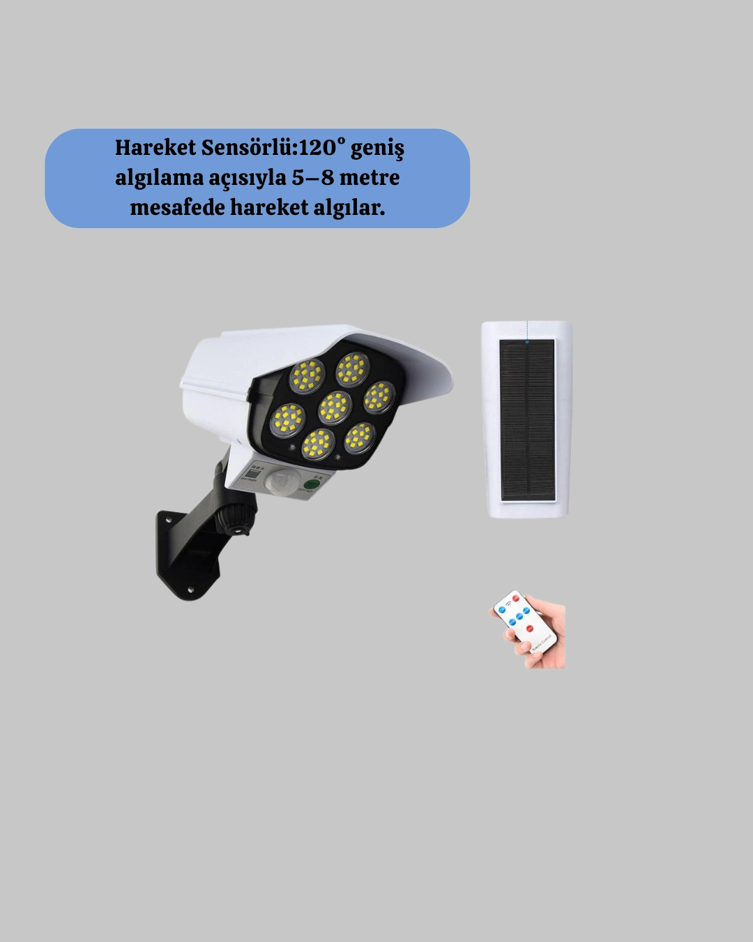 Solar Sarjli Hareket Sensorlu Led Dis Mekan Lambasi Kamera Tasarimli Guvenlik Isigi 234529242 Sw1080sh1350 700x875 Solar Şarjlı Hareket Sensörlü LED Dış Mekan Lambası Kamera Tasarımlı Güvenlik Işığı najmaddin.com Solar enerji ile çalışan bu kamera görünümlü LED lamba