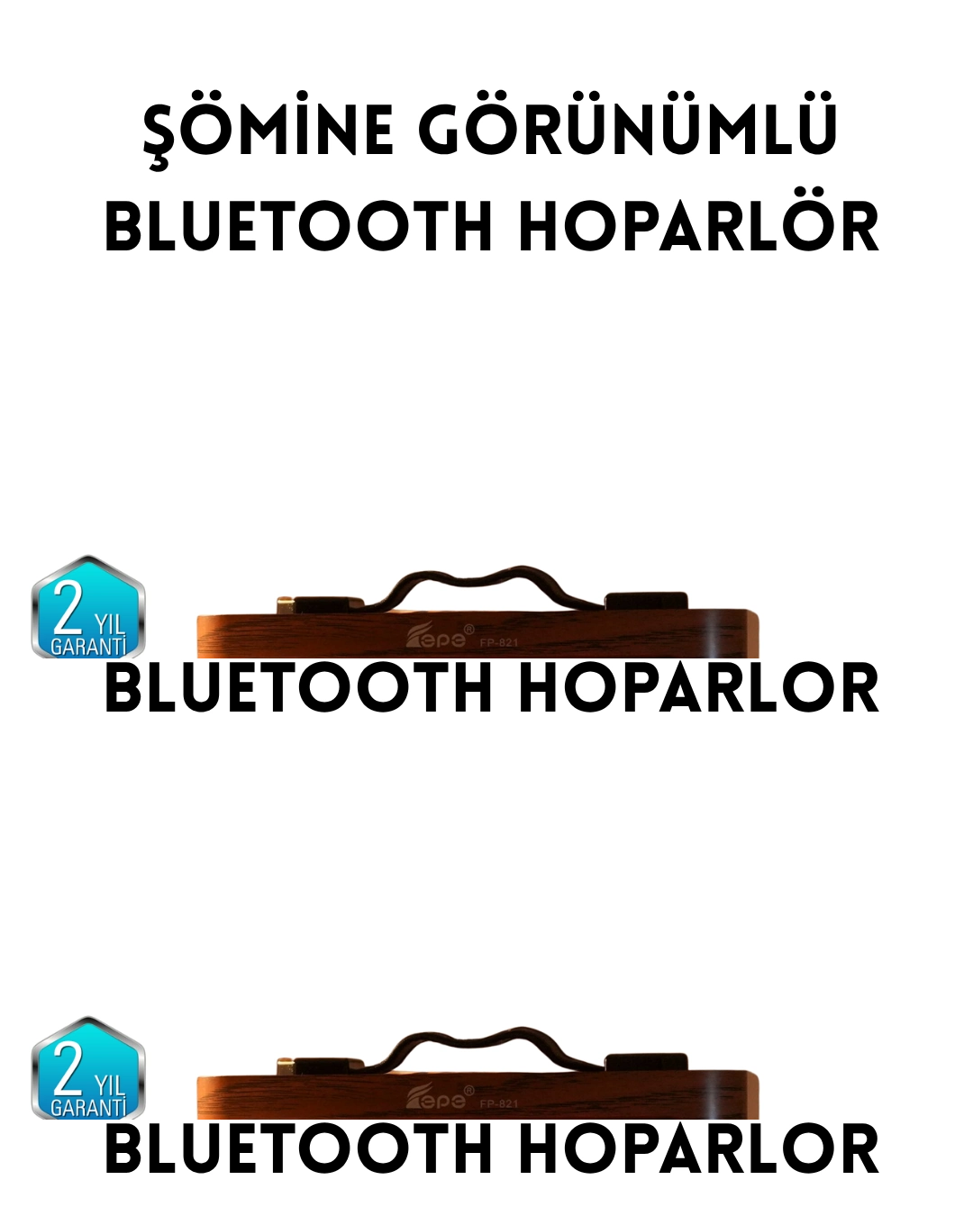 Şömine Efektli Solar Hoparlör Bluetooth 5.3 Radyo AUX USB TF Destekli