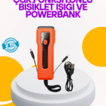 Su Geçirmez Bisiklet Işığı 5000 mAh Powerbankli Ön Far