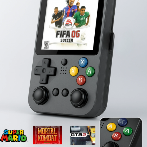 Taşınabilir Nostalji Oyun Konsolu 3.5'' HD Ekran PSP/PS1/GBA/NES 10.000 Oyunlu El Atarisi