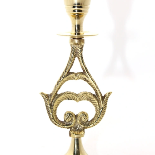 Tekli Pirinç Şamdan Model 6