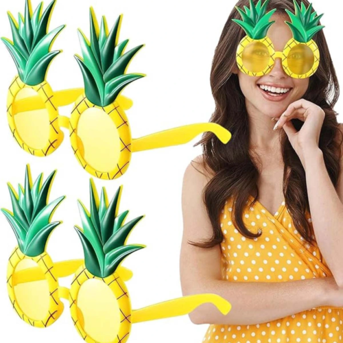 Tropikal Hawaii Ananas Şekilli Parti Gözlüğü