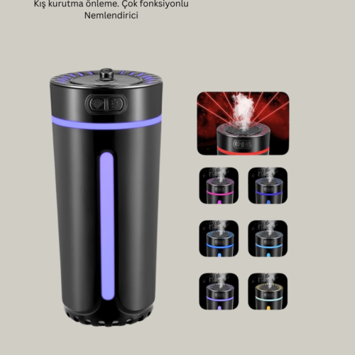 Bu LED ışıklı aromaterapi hava nemlendirici