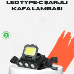 USB Şarjlı Kafa Feneri 800 Lumen Ayarlanabilir COB ve XPE LED