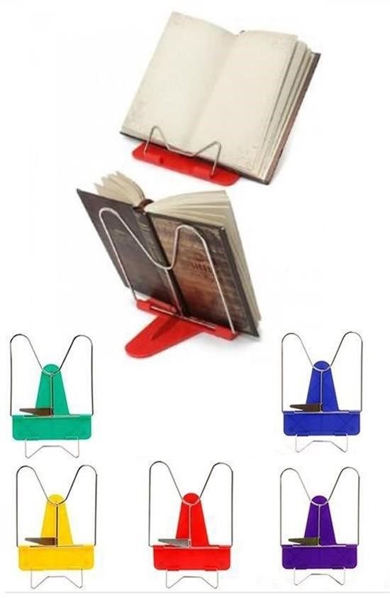 Portatif Ayarlanabilir Metal Kitap Okuma Standı Aparatı Aleti - Görsel 3