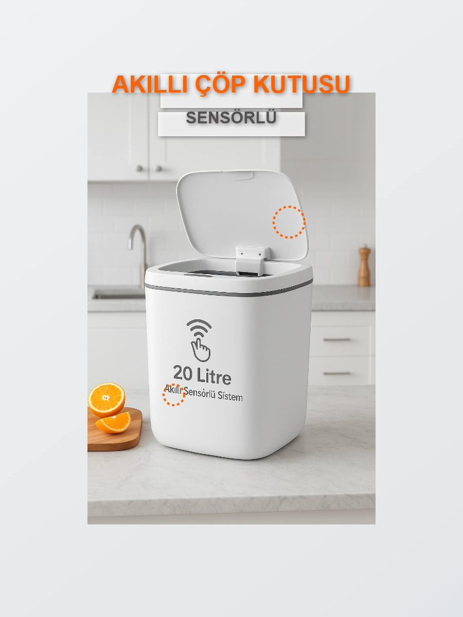 20l Sensorlu Akilli Antibakteriyel Cop Kovasi Otomatik Kapakli Banyo Mutfak Kullanimi 4 Adet Pil Yaninda 5228092 Sw900sh1200 700x933 20L Sensörlü Akıllı Antibakteriyel Çöp Kovası Otomatik Kapaklı, Banyo Mutfak 4 Pil Yanında najmaddin.com konfor ve modern tasarımı bir araya getirin! Hem banyo hem de mutfak için ideal olan bu akıllı çöp kovası