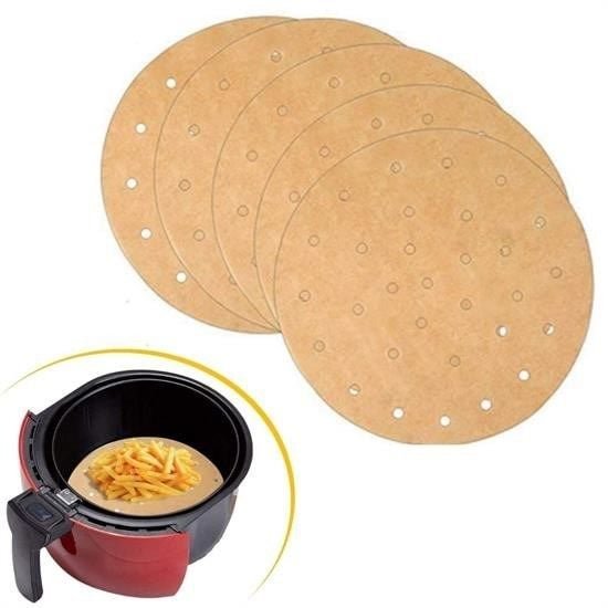 267b7352b54a4575b4eddafa92829214 100 Adet Air Fryer Pişirme Kağıdı Tek Kullanımlık Hava Fritözü Yuvarlak Delikli Model najmaddin.com 100 Adet Air Fryer Pişirme Kağıdı Tek Kullanımlık Hava Fritözü Yuvarlak Delikli Model