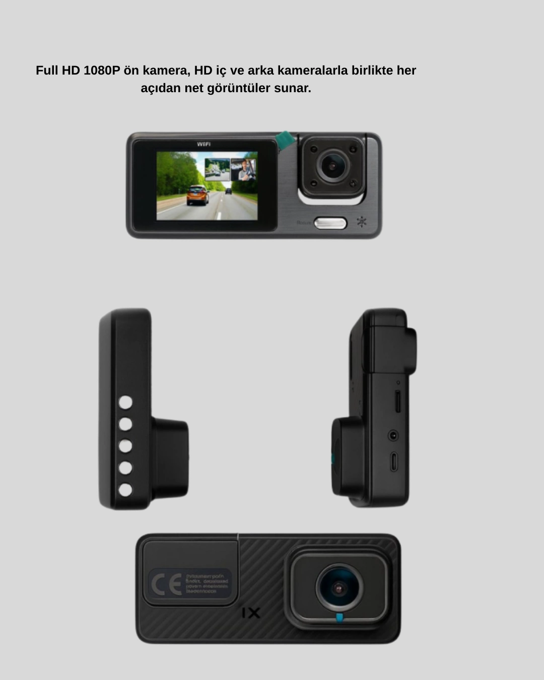 3 Kamerali Arac Dvr 1080p On Hd Arka Ic Kamera Dongu Kayit 2 Ekran 412600711 Sw1080sh1350 700x875 3 Kameralı Araç DVR 1080P Ön + HD Arka + İç Kamera Döngü Kayıt 2’’ Ekran najmaddin.com yolu yüksek netlikte kaydederken
