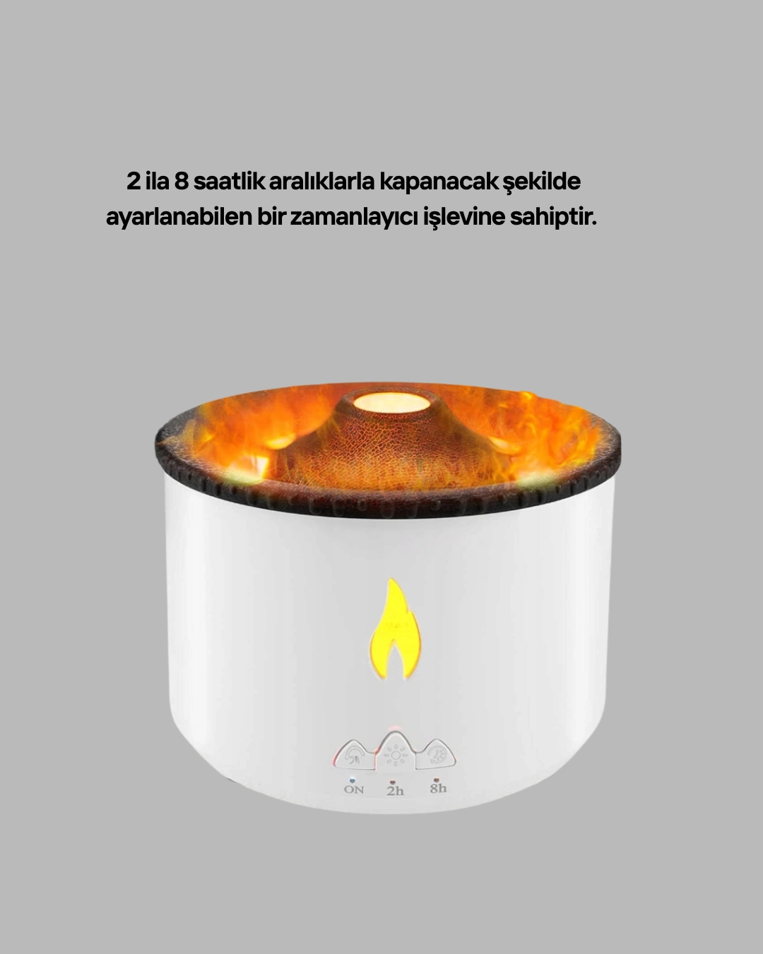 3d Alev Isikli Aromaterapi Makinesi 360 Ml Su Kapasiteli Sessiz Difuzor 447284812 Sw1080sh1350 700x875 3D Alev Işıklı Aromaterapi Makinesi – 360 ml Su Kapasiteli Sessiz Difüzör najmaddin.com uzun süreli çalışmayı mümkün kılar.Yüksek frekanslı ultrasonik atomizasyon teknolojisiyle su ve uçucu yağları mikroskobik taneciklere dönüştürür. Bu sayede ortamı nemlendirir ve hoş bir koku yayar.Alev efektli LED ışıklar