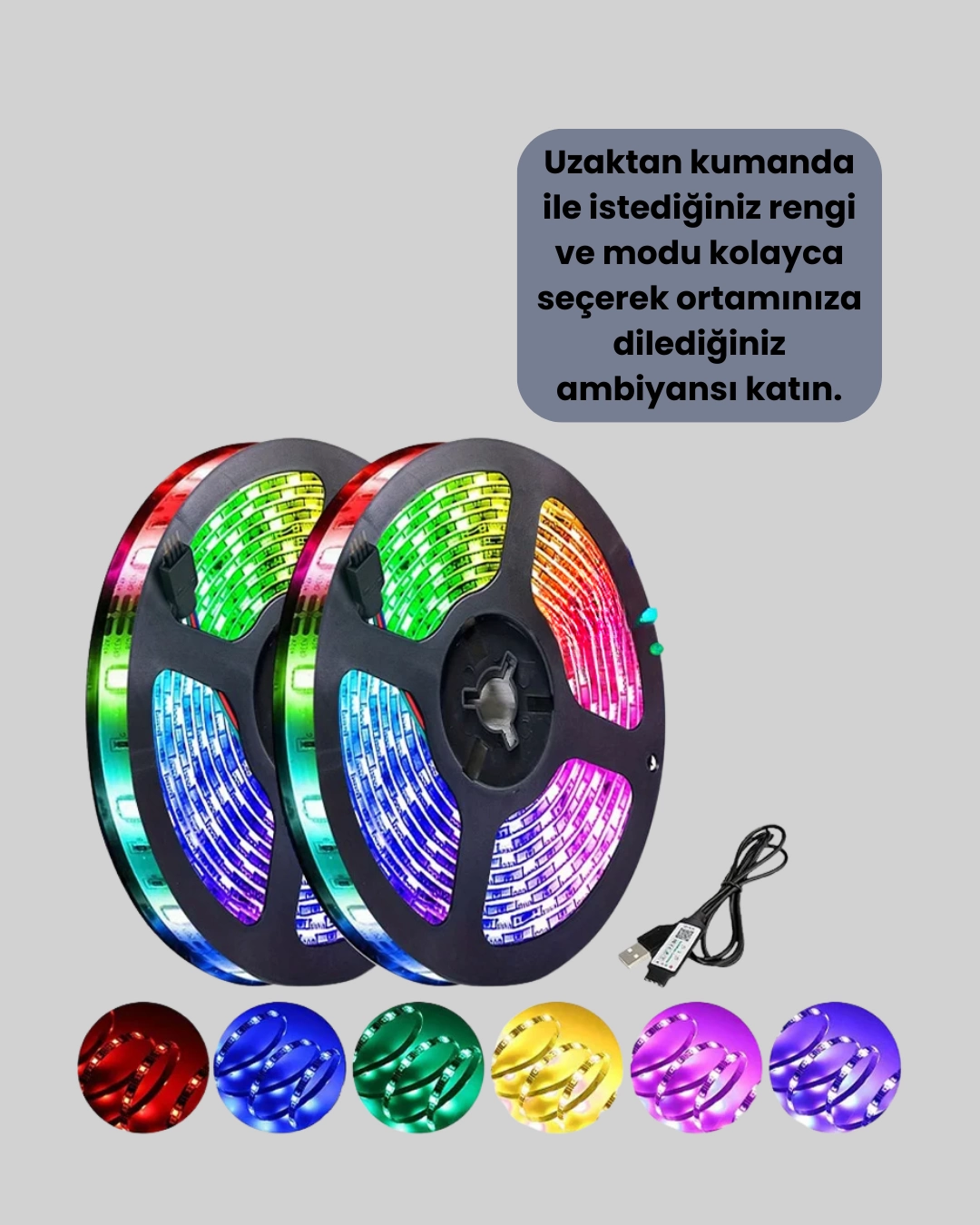 5 Metre Kumandali Rgb Serit Led Aydinlatma 424970768 Sw1080sh1350 700x875 5 Metre Kumandalı RGB Şerit LED Aydınlatma najmaddin.com parlaklık seviyesini ayarlayabilir ve 4 farklı aydınlatma modunu (strobe