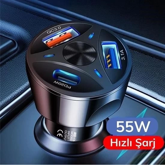 55w 3 Port Usb Arac Icin Telefon Sarj Cihazi 3 Girisli Cakmaklik Adaptor 31a Pd 20w Qc 30 2 93909568 Sw550sh550 55w 3 Port Usb Araç İçin Telefon Şarj Cihazı 3 Girişli Çakmaklık Adaptör-31a Pd 20w Qc 30 najmaddin.com 55w 3 Port Usb Araç İçin Telefon Şarj Cihazı 3 Girişli Çakmaklık Adaptör-31a Pd 20w Qc 30 - Görsel 2