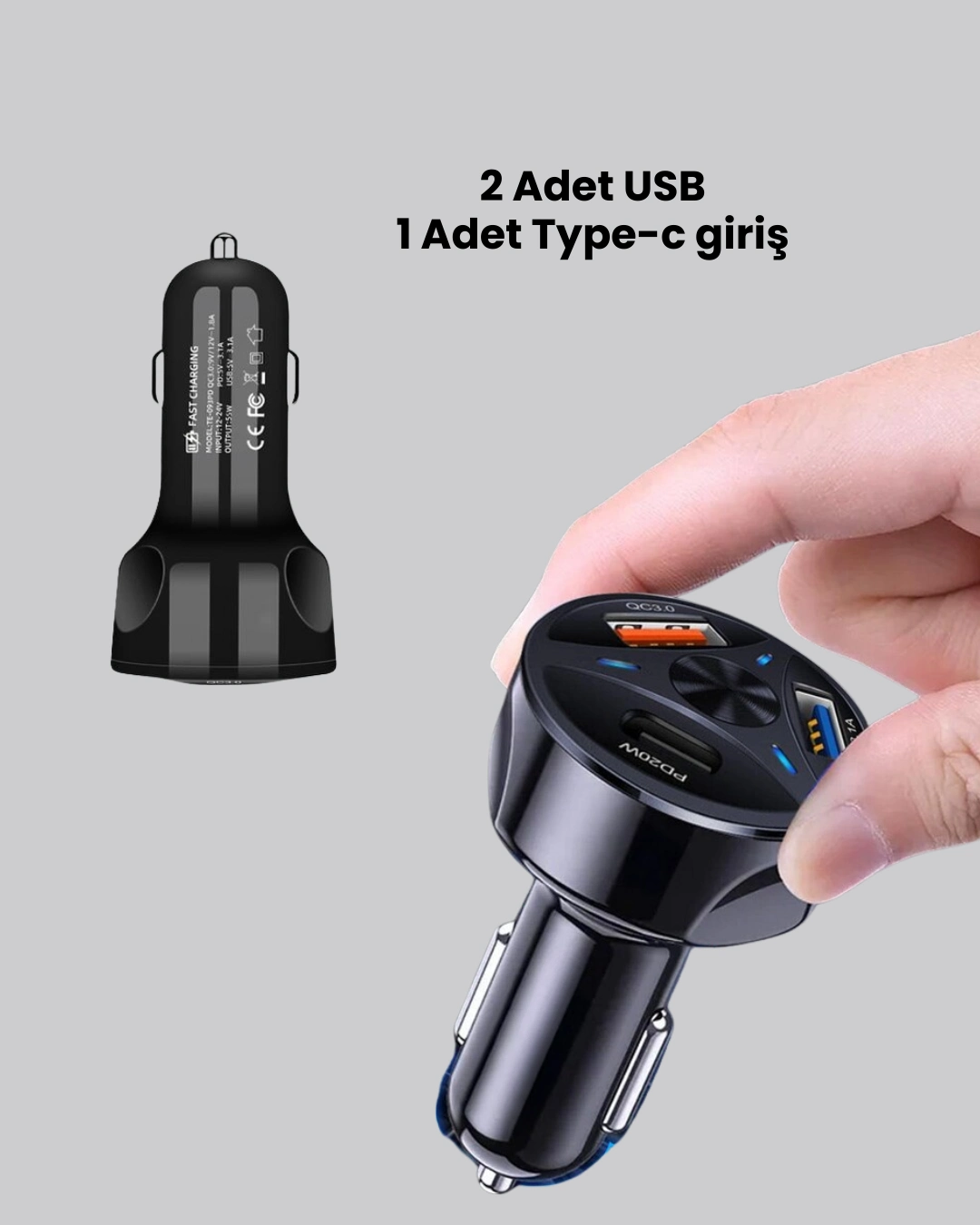 55w Pd Ve Quick Charge 30 Destekli Polygold Arac Sarj Adaptoru 436545233 Sw1080sh1350 700x875 55W PD ve Quick Charge 3.0 Destekli Polygold Araç Şarj Adaptörü najmaddin.com araç içinde zamandan tasarruf etmek isteyenler için ideal bir tercihtir.USB-C PD portu