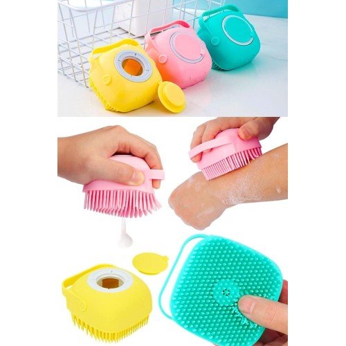 562741416395 2 500x500 1 Duş Jeli Hazneli Banyo Masaj Kesesi najmaddin.com çift taraflı tasarımıyla cilt temizliğini ve masajı bir arada sunan pratik bir banyo aksesuarıdır. İç kısmında bulunan duş jeli haznesi