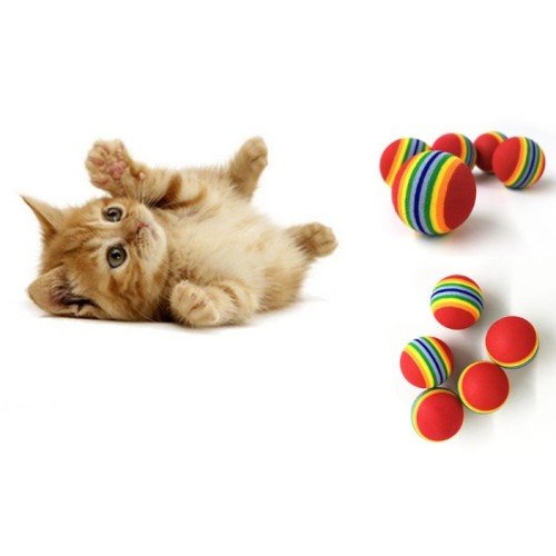 562741419643 3 500x500 1 GÖKKUŞAĞI RENKLI KEDI KÖPEK OYUN TOPU najmaddin.com Yumuşak ve benzersiz yüzeyi