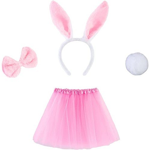 562741421463 2 500x500 1 Pembe Tavşan Tacı Etek Papyon Kuyruk Kostüm Seti Çocuk Boy najmaddin.com rahat kullanım ve şıklıkYumuşak malzeme