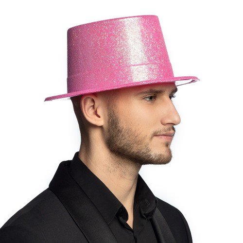 562741435627 3 500x500 1 Floresan Pembe Renk Simli Uzun Fötr Melon Şapka 12 cm najmaddin.com neon rengin enerjisini klasik bir formla birleştiriyor. 12 cm’lik ekstra yüksekliği ve her açıdan ışığı yansıtan simli dokusuyla bu şapka