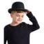 Charlie Chaplin Stil Çocuk Şapkası – Siyah Melon Parti Şapkası