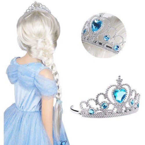 562741435704 3 500x500 1 Karlar Ülkesi Elsa Mavi Kalpli Taç ve Mavi Asa Seti Çocuk Boy najmaddin.com Elsa konseptini tamamlayarak çocukların kendini prenses gibi hissetmesini sağlar.Set içerisinde 2 parça demonte plastik taç (birleştirildiğinde taç formunu alır) ve 32 cm uzunluğunda plastik Elsa asası bulunur. Çocuk boy ölçülerine uygun olarak tasarlanan ürünler
