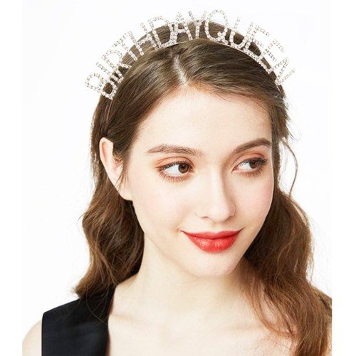 562741435763 5 500x500 1 Gümüş Renk Kristal Taşlı Parlak Birthday Queen Yazılı Kraliçe Taç 16x17 cm najmaddin.com sürpriz kutlamalar