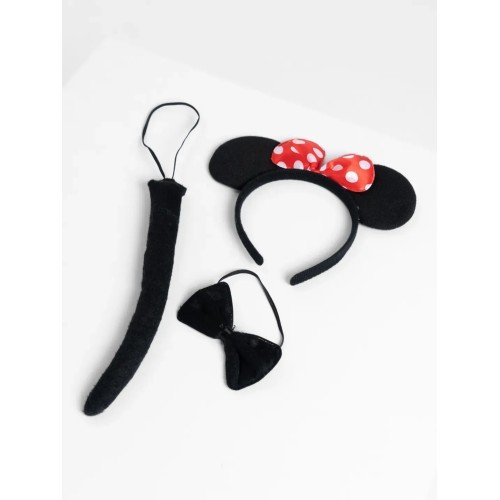 562741435767 2 500x500 1 Minnie Mouse Kostüm Seti Taç Kuyruk Papyon Gösteri Seti najmaddin.com Minnie Mouse hayranları için eğlenceli ve tamamlayıcı bir aksesuar setidir. Taç