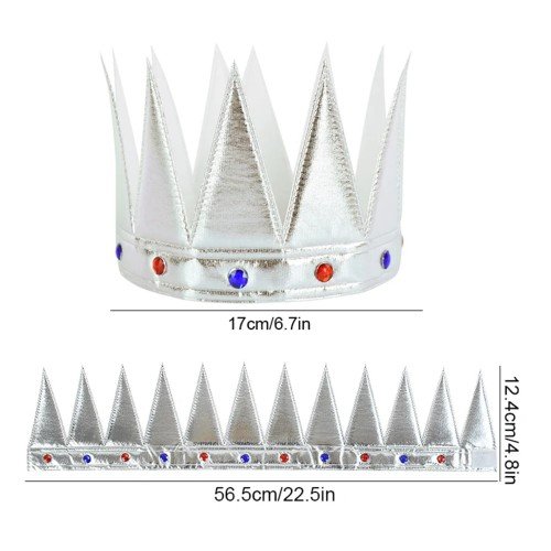 562741435773 3 500x500 1 Gümüş Renk Eva Yumuşak Kral Kraliyet Tacı Yetişkin Çocuk Uyumlu 55 cm najmaddin.com başı sıkmaz ve uzun süreli kullanımlarda konfor sağlar. Çocuklar için güvenli