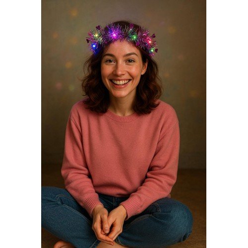 562741435790 2 500x500 1 Kalp Püsküllü Gece Parıltısı 3 Modlu LED'li Işıklı Taç Fuşya Renk najmaddin.com girdiğiniz her ortamda sizi anında ilgi odağı haline getirir.Ürün Özellikleri ve Avantajları3 Farklı Işık Modu: Tek bir tuşla ruh halinize göre ışığı yönetin!Hızlı Flaş: Partinin dozunu artırmak için dinamik geçişler.Yavaş Flaş: Daha yumuşak ve ritmik bir parıltı.Sabit Işık: Sürekli ve asil bir fuşya ışıltısı.Enerjik Fuşya Tasarımı: Canlı fuşya rengi simli teller ve bu renkle uyumlu kalp figürleri