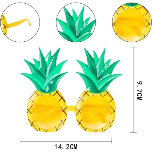 562741435912 5 500x500 1 Tropikal Hawaii Ananas Şekilli Parti Gözlüğü 9.5 x 14 cm najmaddin.com plaj