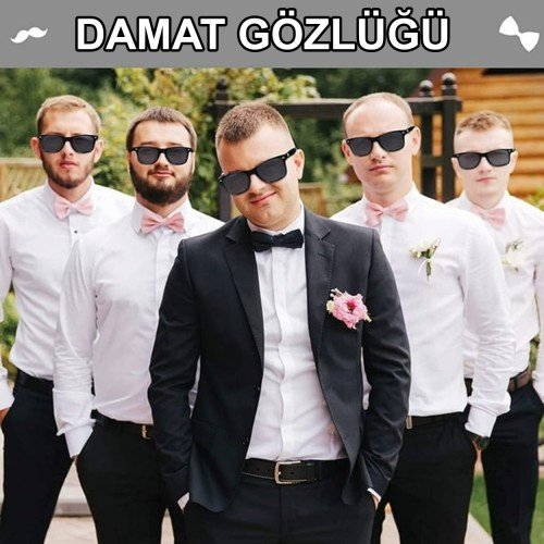 562741435913 2 500x500 1 Damat Gözlüğü – Düğün ve Bekarlığa Veda Partisi Aksesuarı najmaddin.com farklı yüz tipleriyle uyum sağlar ve şık bir görünüm sunar. Hafif ve dayanıklı malzemeden üretilmiş olması sayesinde gün boyu rahat bir kullanım sağlar. Düğün çekimleri sırasında ya da eğlenceli anlarda konforlu şekilde kullanılabilir.