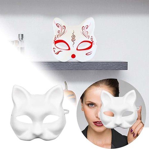 562741436034 2 500x500 1 Boyanabilir Kedi Model Maske – Kendi Tasarımını Oluştur najmaddin.com tamamen size özel bir maske oluşturabilirsiniz.Kedi model yüz maskesi