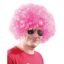 Açık Pembe Renk Kıvırcık Afro Bonus Peruk