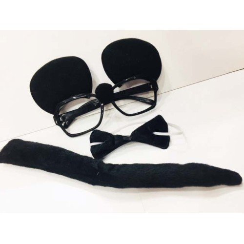 562741436398 2 500x500 1 Mickey Mouse Gözlüğü Papyonu Kuyruğu Seti najmaddin.com Papyonu ve Kuyruğu Seti