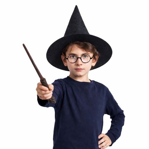 562741437190 3 500x500 1 Harry Potter Tarzı Çocuk Seti (Siyah Keçe Şapka, Asa, Gözlük) najmaddin.com küçük büyücülerin en sevdiği kahramana dönüşmesi için gereken tüm temel aksesuarları bir araya getiriyor. Okul gösterilerinden evdeki oyun saatlerine kadar her anı sihirli kılan bu set