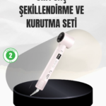 6 Başlıklı Hızlı Kurutma ve Bukle Şekillendirme Seti