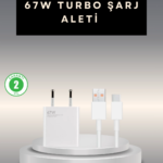 67 Watt Type C Şarj Adaptörü Xiaomi Poco X3 X4 X5 Pro Uyumlu
