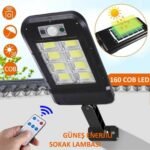 Uzaktan Kumandalı 160 Led Solar Bahçe Lambası