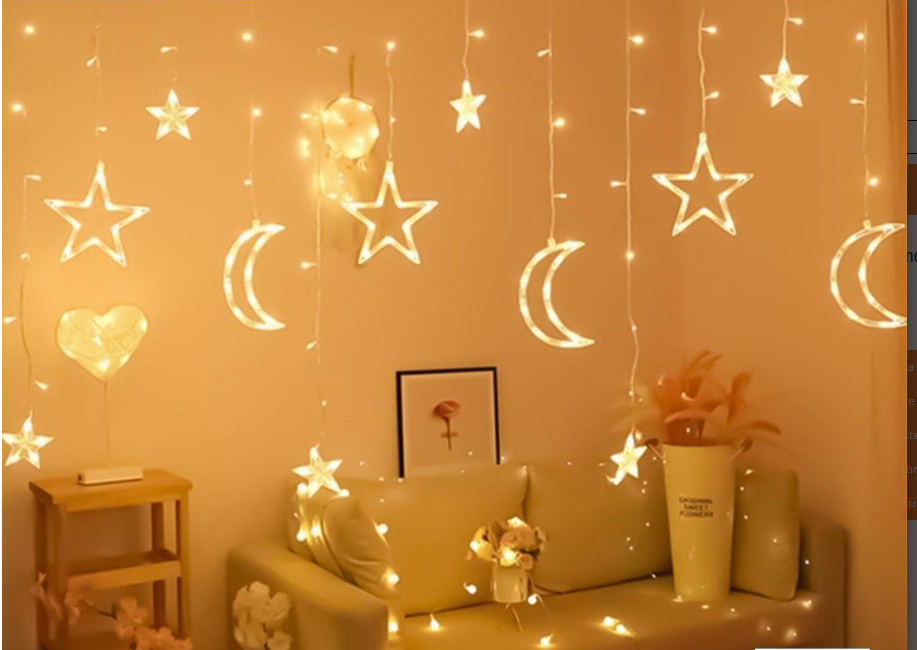 SHT33928 11 700x496 Ay Yıldız Perde Led 3m najmaddin.com Ay Yıldız Perde Led 3m