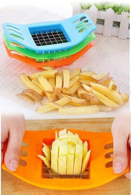 SHT34340 IMG 0664 Pratik Patates Kesme Aleti najmaddin.com hızlı ve düzenli patates kesimi için tasarlanmış bir mutfak aracıdır. İki taraflı tutma kulbu