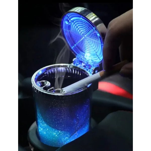 SHT95731 Image Araç İçi Oto Kokusuz Küllük Rgb Işıklı Kapaklı najmaddin.com Araç İçi Oto Kokusuz Küllük Rgb Işıklı Kapaklı